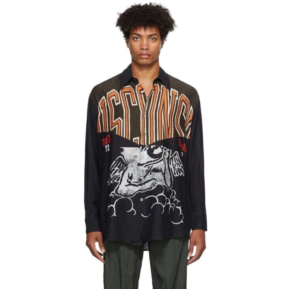 Our Legacy Angel of Wisconsin Above Shirt Size 52, US 42 Large Mens Black NWT